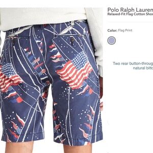 40 - Polo Ralph Lauren Newport Nautical Flag Print Shorts